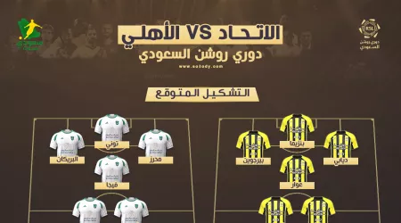  الاتحاد ضد الأهلي | موعد المباراة والقناة الناقلة ومفاجآت التشكيل المتوقع