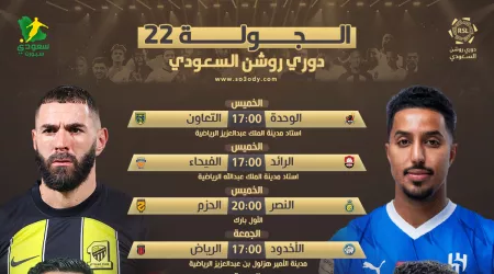  الدوري السعودي 22|كلاسيكو الهلال ضد الاتحاد.. الأهلي يخشى الفتح