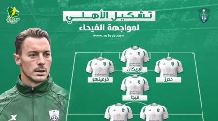  تشكيل الأهلي أمام الفيحاء في دوري روشن للمحترفين