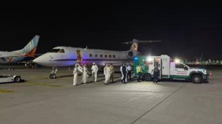 طائرة فهد المولد تقلع وفي الطريق إلى الرياض