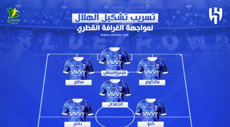 عاجل | تسريب تشكيل الهلال ضد الغرافة في كأس النخبة .. غياب سافيتش