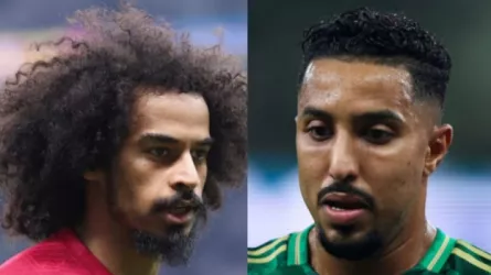 أكرم عفيف وسالم الدوسري السعودية وقطر إلى كأس العالم 2026.. عفيف يتفوق على الدوسري في تصفيات آسيا