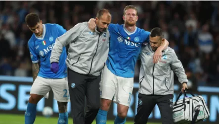 إصابة دي بروين  سعادة دي بروين لا تكتمل.. و نابولي يثير القلق حول إصابة النجم البلجيكي