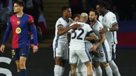  بعد 31 ثانية.. شاهد هدف إنتر ميلان الخرافي أمام برشلونة