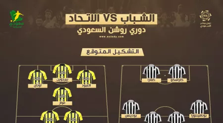 الاتحاد ضد الشباب| موعد المباراة والقناة الناقلة.. التشكيل المتوقع للفريقين الاتحاد ضد الشباب| موعد المباراة والقناة الناقلة.. التشكيل المتوقع للفريقين