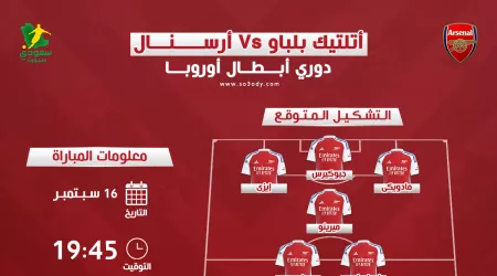 اللقاء الأول .. أرسنال يستعد لإضافة خصم جديد في مشواره الأوروبي | التشكيل المتوقع