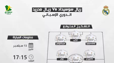  الملكي يستعد للاختبار الحقيقي .. موعد مباراة ريال مدريد والتشكيل المتوقع