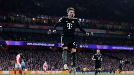  قمة الأبطال.. التعادل (1-1) يفرض نفسه على الشوط الأول بين أرسنال والبايرن