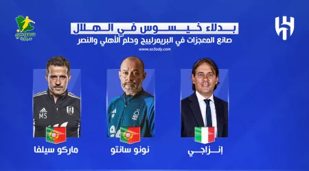 بدلاء خيسوس في الهلال .. صانع معجزات وقاهر كبار البريمرلييج وحلم الأهلي والنصر بدلاء خيسوس في الهلال .. صانع معجزات وقاهر كبار البريمرلييج وحلم الأهلي والنصر