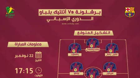 برشلونة ضد أتلتيك بلباو.. موعد المباراة والقنوات الناقلة والتشكيل المتوقع