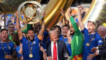 ترامب ترامب في قلب الاحتفالات: الرئيس الأمريكي يشارك تشيلسي تتويجه بكأس العالم للأندية