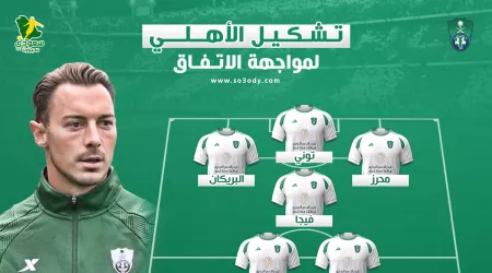  تشكيل الأهلي الرسمي أمام الاتفاق بدوري روشن للمحترفين