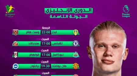 دقات الساعة تفصلنا عن متعة البريميرليج .. مباريات الجولة التاسعة من الدوري الإنجليزي دقات الساعة تفصلنا عن متعة البريميرليج .. مباريات الجولة التاسعة من الدوري الإنجليزي