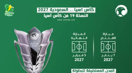  كأس آسيا 2027 | موعد مباراتي الافتتاح والنهائي ونصيب الأسد لملاعب الرياض