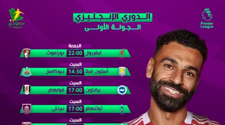  مواعيد مباريات الجولة الأولى في الدوري الإنجليزي 2025-2026
