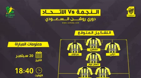  موعد مباراة الاتحاد والنجمة في دوري روشن والقنوات الناقلة .. تاريخ المواجهات