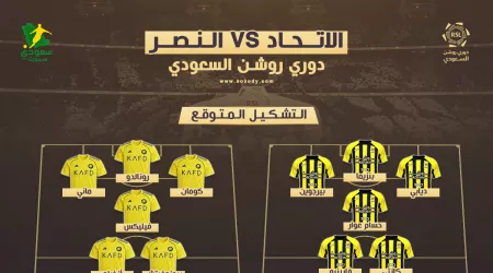 موعد مباراة الاتحاد والنصر في دوري روشن 2025 | القناة الناقلة والتشكيل المتوقع في الكلاسيكو موعد مباراة الاتحاد والنصر في دوري روشن 2025 | القناة الناقلة والتشكيل المتوقع في الكلاسيكو