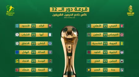  نتائج قرعة كأس خادم الحرمين الشريفين.. الاتحاد والهلال والأهلي في مهمة سهلة