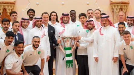  ولي العهد يستقبل الأهلي بعد التتويج بلقب دوري أبطال آسيا للنخبة
