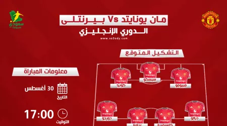  يونايتد يبحث عن أول فوز.. موعد مباراة مانشستر وييرنلى والتشكيل المتوقع
