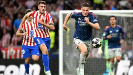  فيديو| شاهد هدف تقدم أرسنال على أتلتيكو مدريد 1-0 في دوري أبطال أوروبا