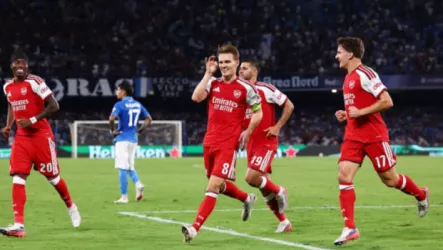 فيديو| شاهد ملخص فوز أرسنال على نابولي في دوري أبطال أوروبا