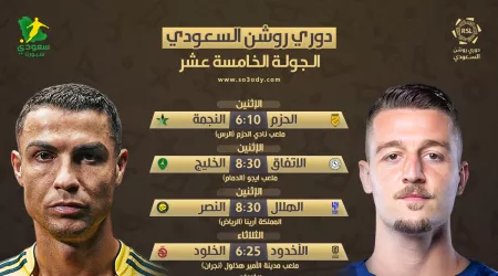  الجولة 15 .. النصر يتحدى الهلال في المملكة أرينا والأهلي يواجه التعاون