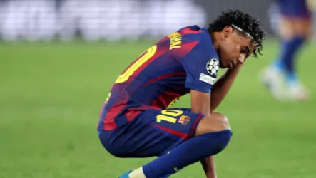 فيديو| لقطة مؤثرة.. صدمة وحسرة لامين يامال بعد سقوط برشلونة أمام أتلتيكو مدريد