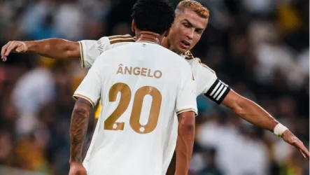 شاهد.. بلمسة من رونالدو أنجيلو يقلص الفارق للنصر أمام الاتحاد