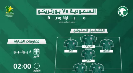موعد مباراة السعودية ضد بورتريكو والقنوات الناقلة.. التشكيل المتوقع للأخضر