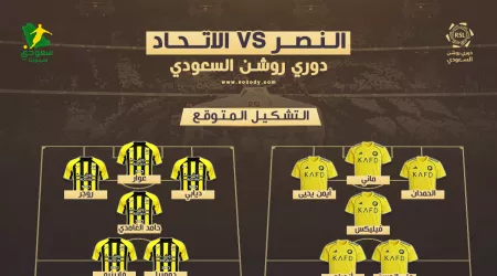 موعد مباراة النصر والاتحاد والقنوات الناقلة .. مفاجآة في التشكيل المتوقع