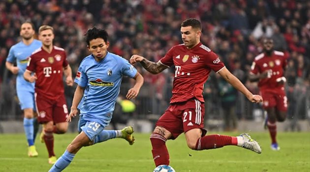 بايرن ميونخ يتجاوز فرايبورج ويتمسك بصدارة الدوري الألماني