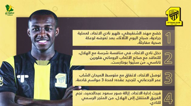 أخبار الاتحاد اليوم| خطف صفقة الموسم من الهلال.. عملية جراحية وقرار صادم