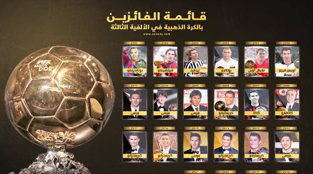  الكرة الذهبية والألفية الثالثة.. أساطير خالدة قبل حقبة رونالدو وميسي