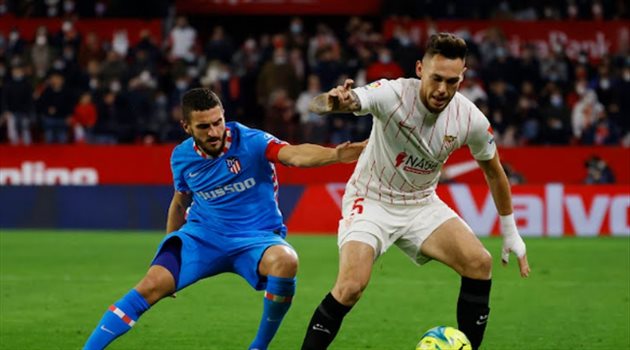 إشبيلية يضرب أتلتيكو مدريد في الوقت القاتل بالدوري الإسباني