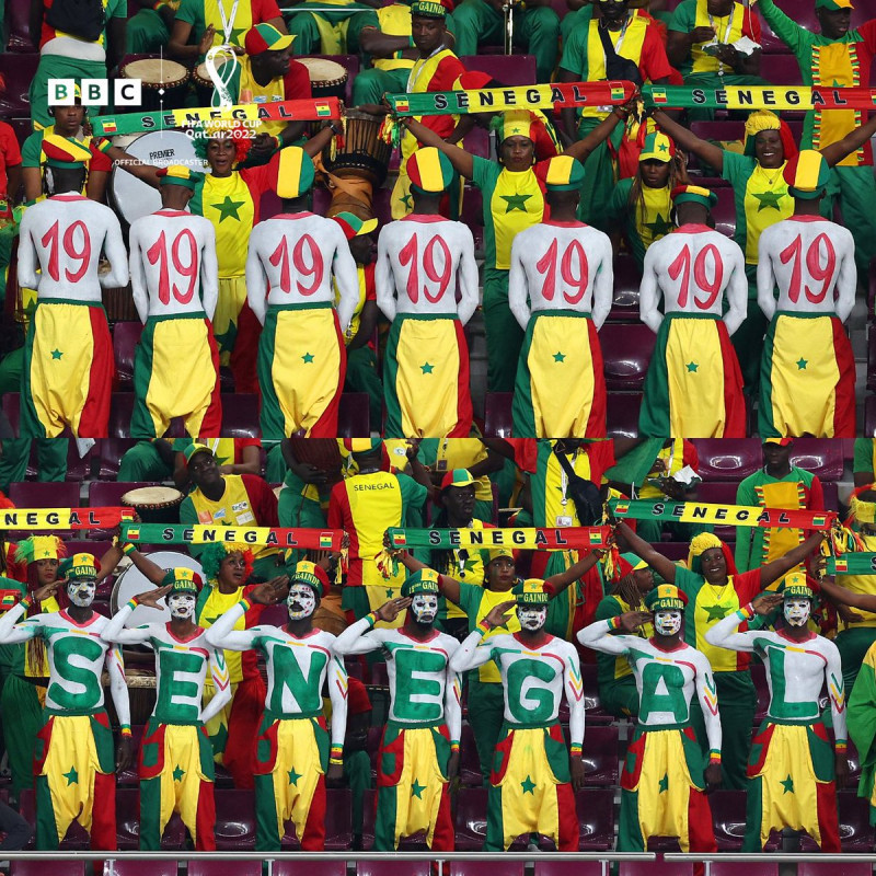 الجمهور السنغالي خلال مواجهة الإكوادور الجمهور السنغالي خلال مواجهة الإكوادور