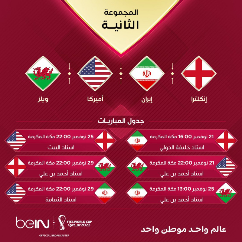 المجموعة الثانية في دور المجموعات ببطولة كأس العالم 2022