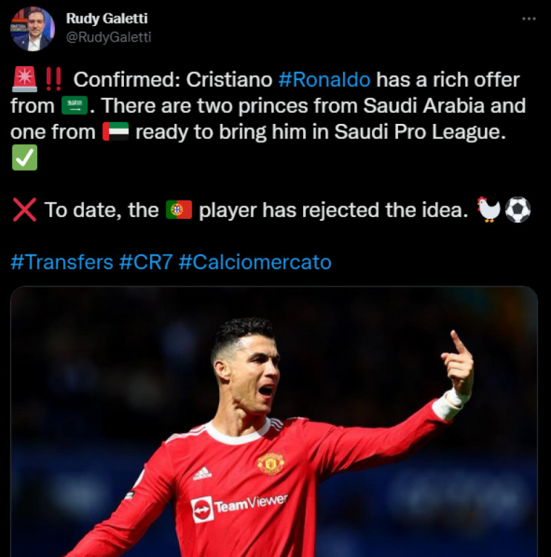 تغريدة رودي جاليتي