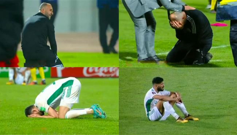 حسرة لاعبي الجزائر بعد الخسارة من الكاميرون