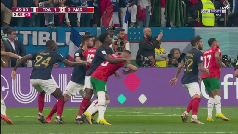 ركلة جزاء المغرب أمام فرنسا 2