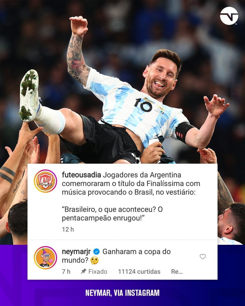سخرية نيمار من احتفالات لاعبي الأرجنتين