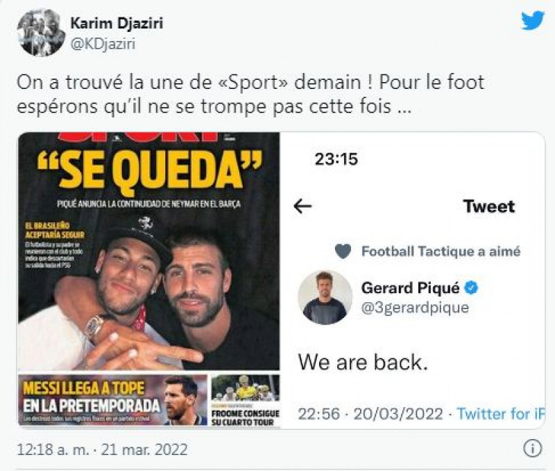 سخرية وكيل بنزيما من بيكيه