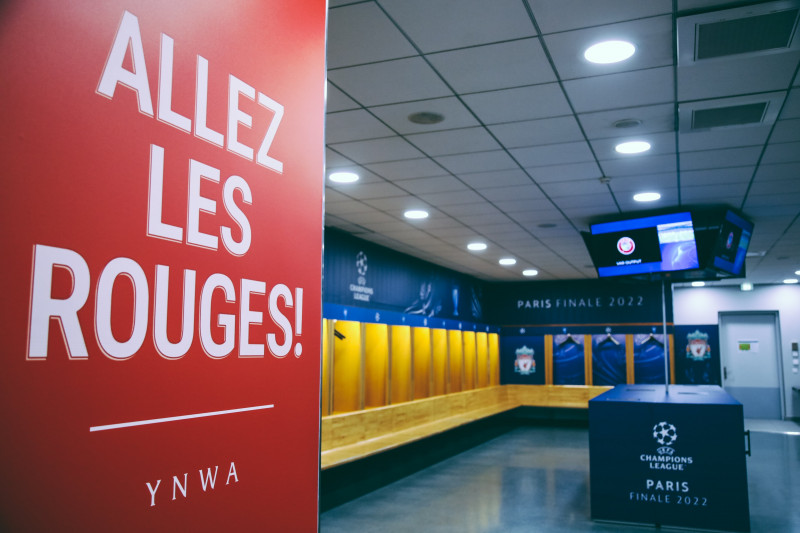 غرفة ملابس ليفربول