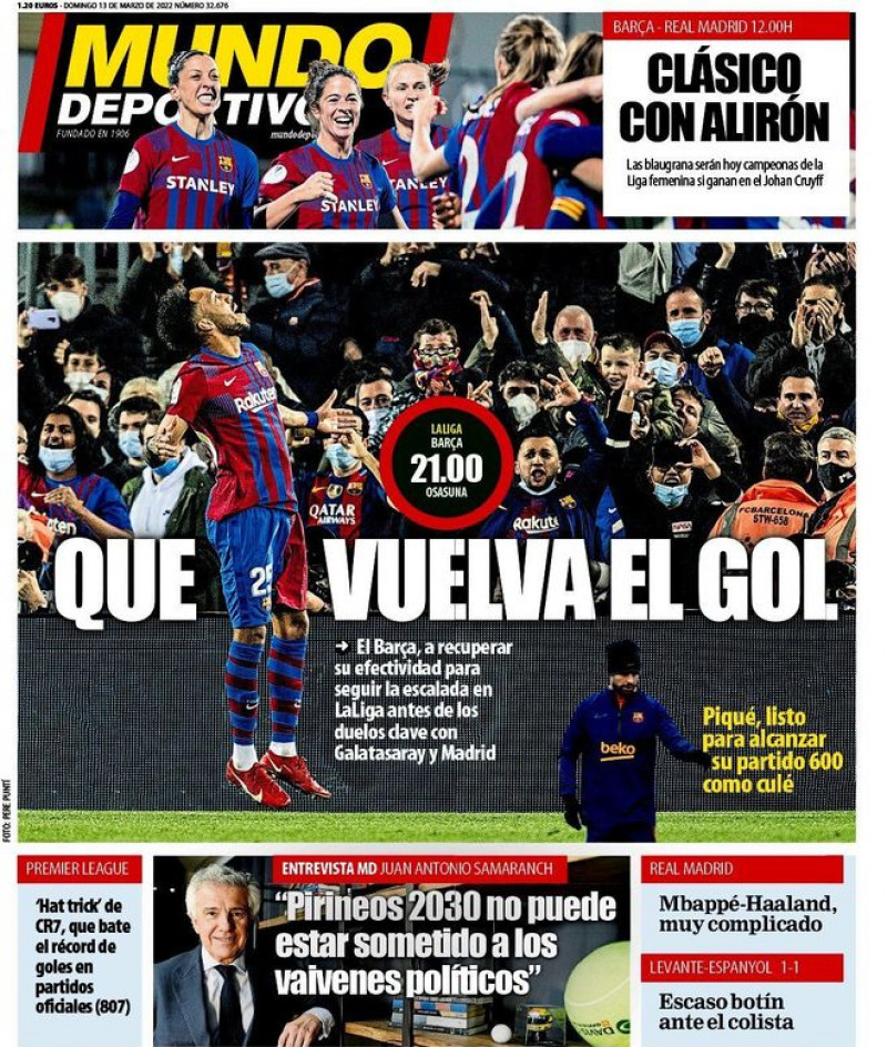 غلاف موندو ديبورتيفو 13 مارس 2022 غلاف موندو ديبورتيفو 13 مارس 2022