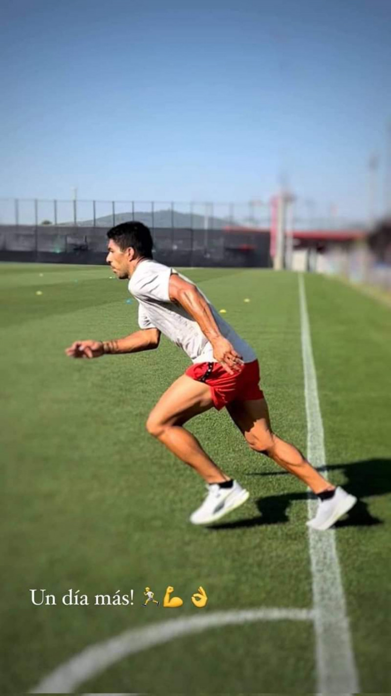 لويس سواريز في تدريبات برشلونة