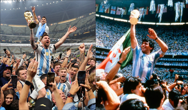 ميسي ومارادونا