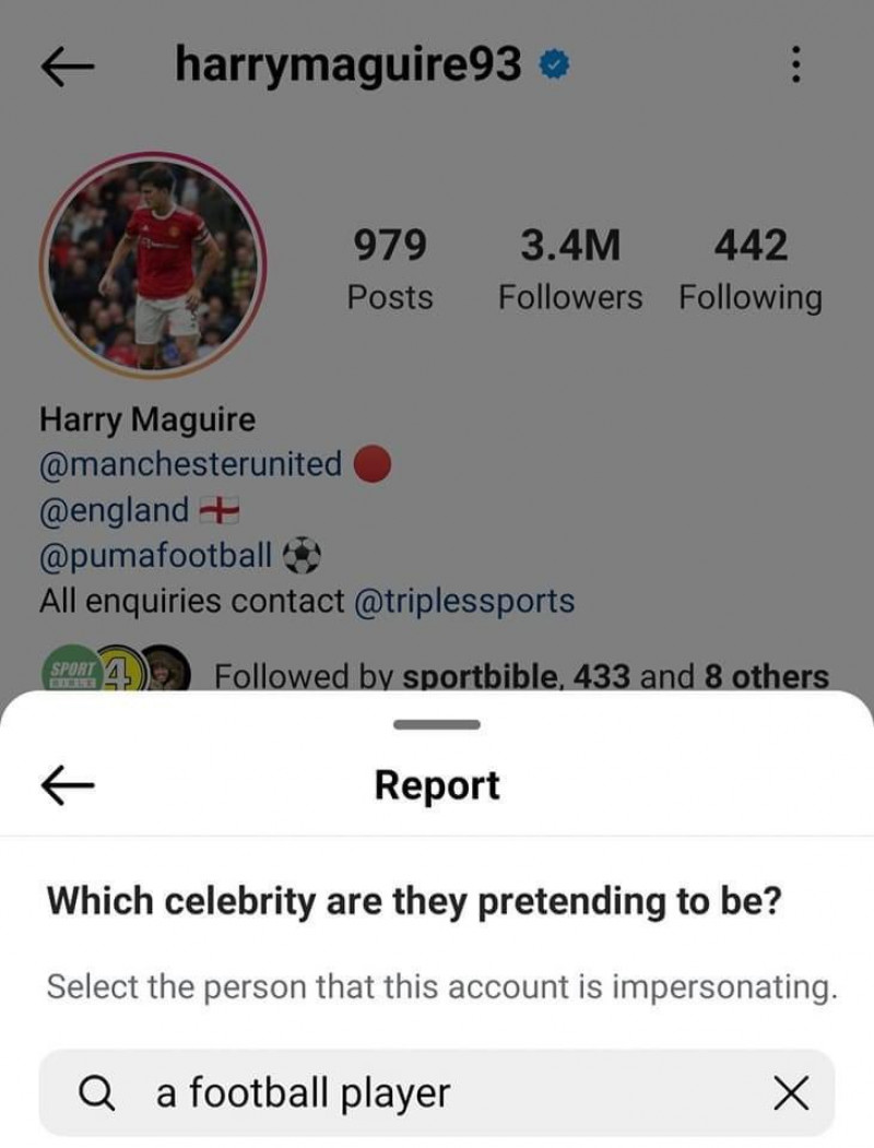 هاري ماجواير ينتحل صفة لاعب هاري ماجواير ينتحل صفة لاعب