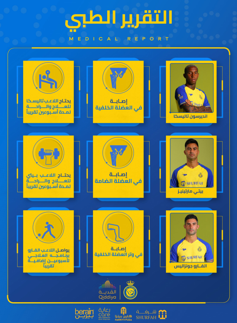 إصابات النصر إصابات النصر