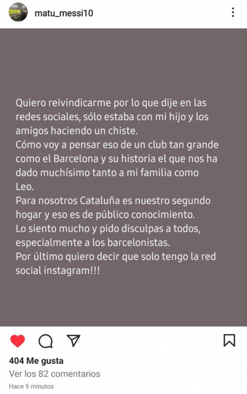 اعتذار شقيق ميسي لبرشلونة اعتذار شقيق ميسي لبرشلونة