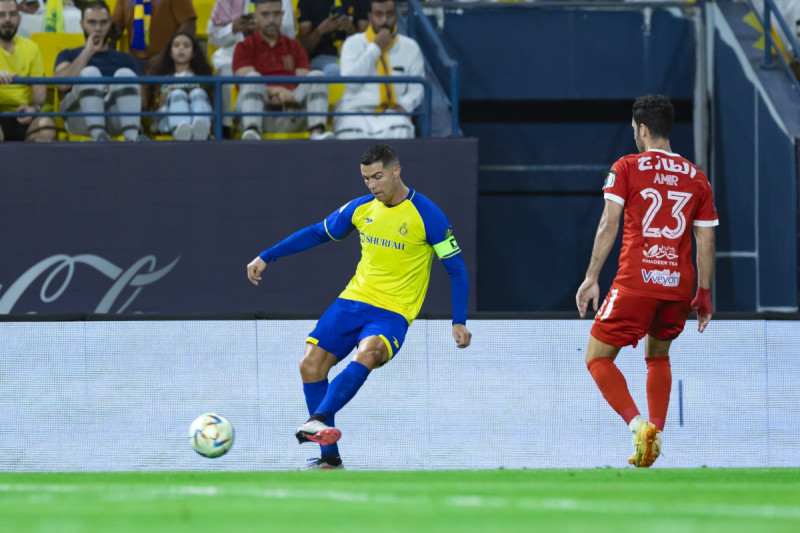 تسديدة رونالدو في مباراة الوحدة تسديدة رونالدو في مباراة الوحدة